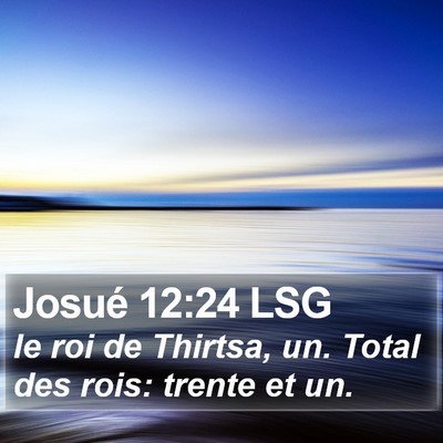 Josué 12:24 LSG Bible Verse Image
