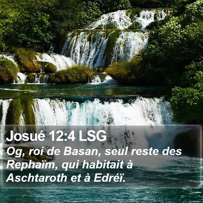 Josué 12:4 LSG Bible Verse Image