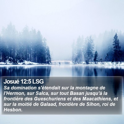 Josué 12:5 LSG Bible Verse Image