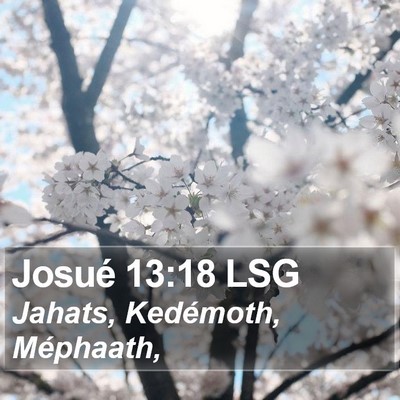 Josué 13:18 LSG Bible Verse Image