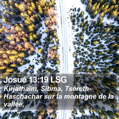 Josué 13:19 LSG Bible Verse Image