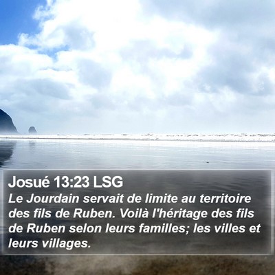 Josué 13:23 LSG Bible Verse Image