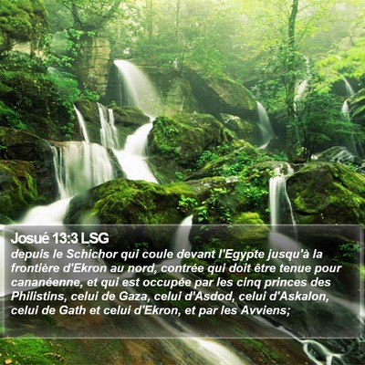 Josué 13:3 LSG Bible Verse Image