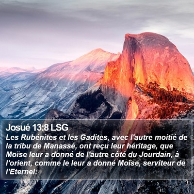 Josué 13:8 LSG Bible Verse Image
