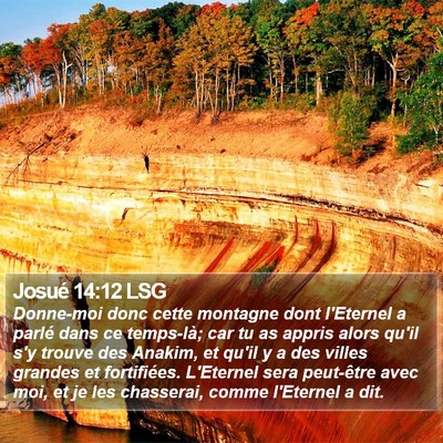 Josué 14:12 LSG Bible Verse Image