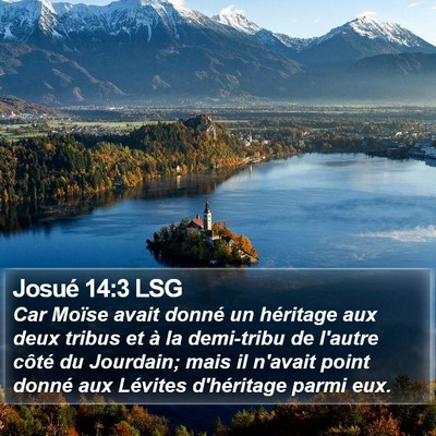 Josué 14:3 LSG Bible Verse Image