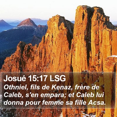Josué 15:17 LSG Bible Verse Image