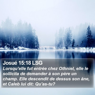 Josué 15:18 LSG Bible Verse Image