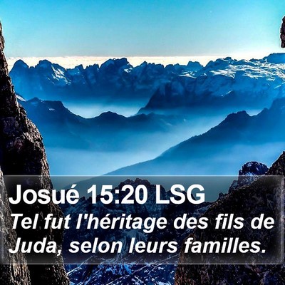 Josué 15:20 LSG Bible Verse Image