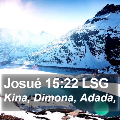 Josué 15:22 LSG Bible Verse Image