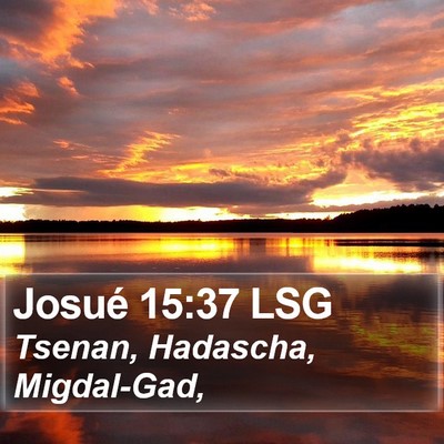 Josué 15:37 LSG Bible Verse Image
