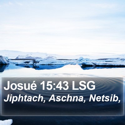 Josué 15:43 LSG Bible Verse Image