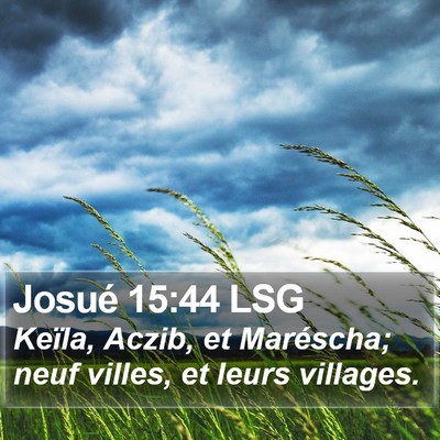 Josué 15:44 LSG Bible Verse Image