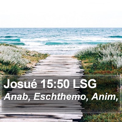 Josué 15:50 LSG Bible Verse Image
