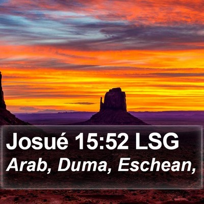 Josué 15:52 LSG Bible Verse Image