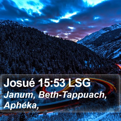 Josué 15:53 LSG Bible Verse Image