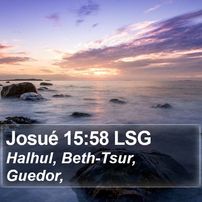 Josué 15:58 LSG Bible Verse Image