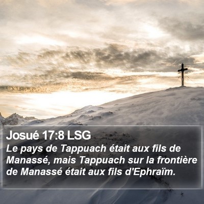 Josué 17:8 LSG Bible Verse Image