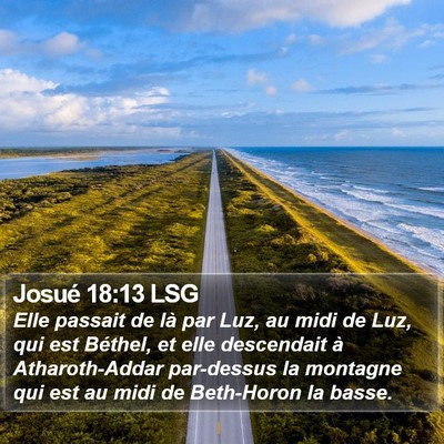 Josué 18:13 LSG Bible Verse Image