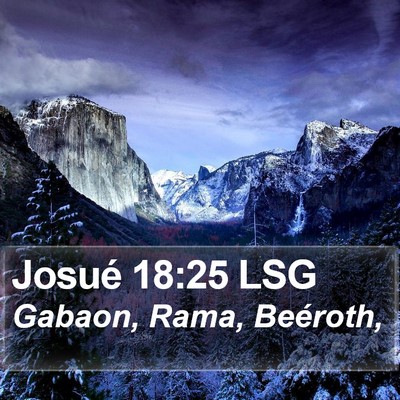 Josué 18:25 LSG Bible Verse Image