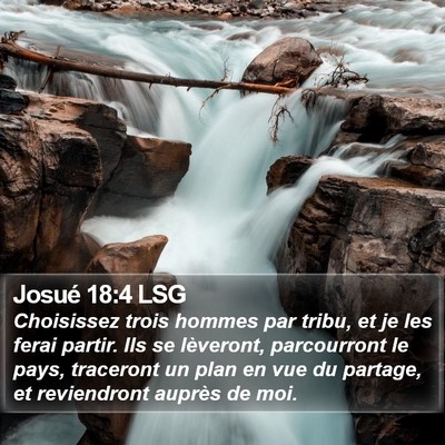 Josué 18:4 LSG Bible Verse Image
