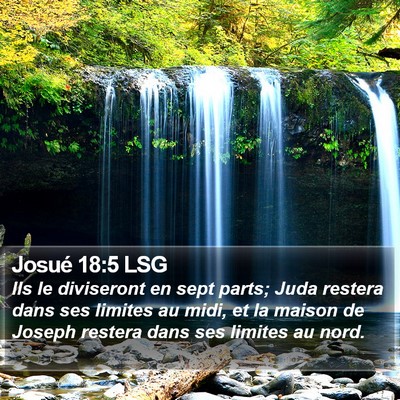 Josué 18:5 LSG Bible Verse Image