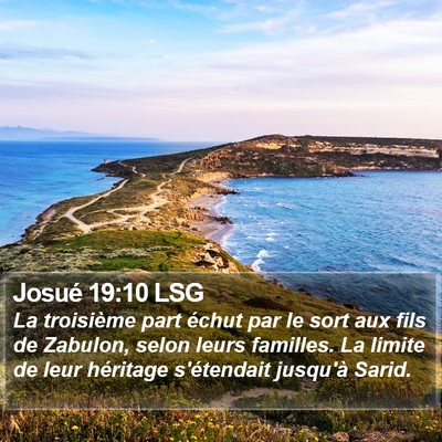 Josué 19:10 LSG Bible Verse Image