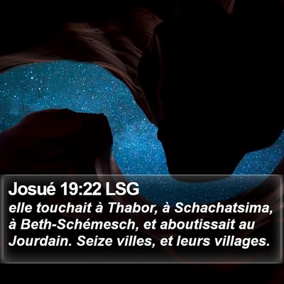 Josué 19:22 LSG Bible Verse Image