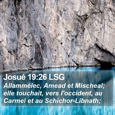 Josué 19:26 LSG Bible Verse Image