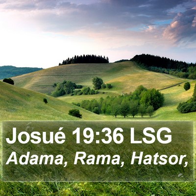 Josué 19:36 LSG Bible Verse Image