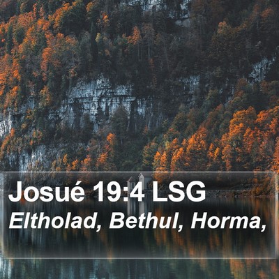 Josué 19:4 LSG Bible Verse Image