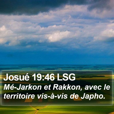 Josué 19:46 LSG Bible Verse Image
