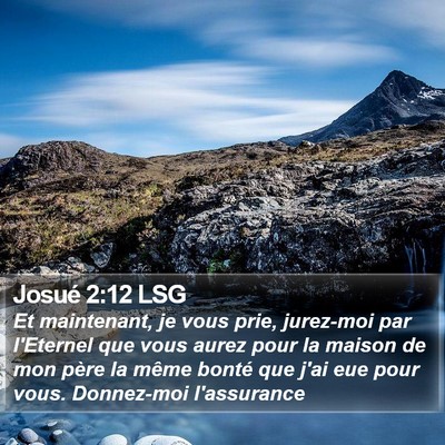 Josué 2:12 LSG Bible Verse Image