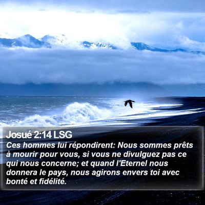 Josué 2:14 LSG Bible Verse Image