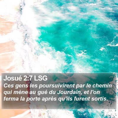 Josué 2:7 LSG Bible Verse Image