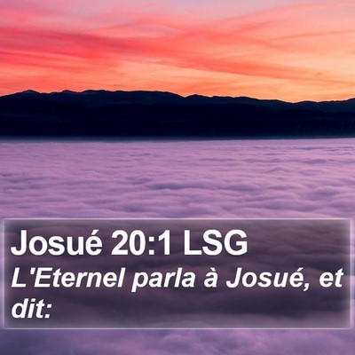 Josué 20:1 LSG Bible Verse Image