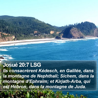 Josué 20:7 LSG Bible Verse Image