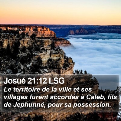 Josué 21:12 LSG Bible Verse Image
