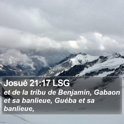 Josué 21:17 LSG Bible Verse Image