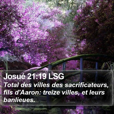 Josué 21:19 LSG Bible Verse Image