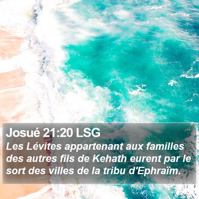 Josué 21:20 LSG Bible Verse Image