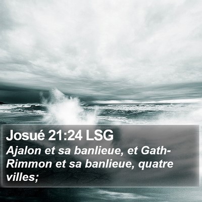 Josué 21:24 LSG Bible Verse Image