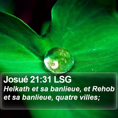 Josué 21:31 LSG Bible Verse Image