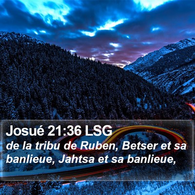 Josué 21:36 LSG Bible Verse Image