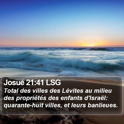 Josué 21:41 LSG Bible Verse Image