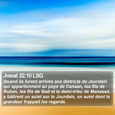 Josué 22:10 LSG Bible Verse Image