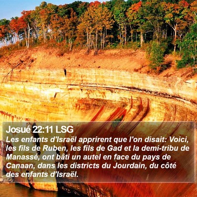 Josué 22:11 LSG Bible Verse Image