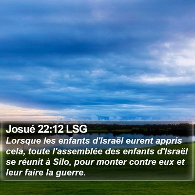 Josué 22:12 LSG Bible Verse Image