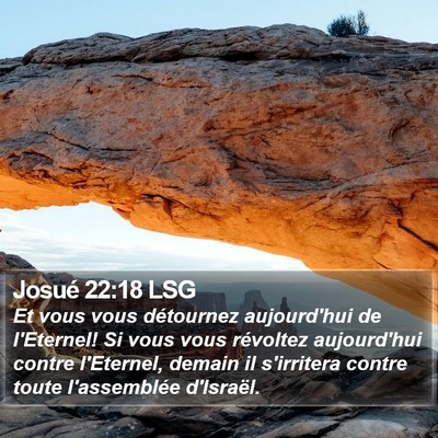 Josué 22:18 LSG Bible Verse Image