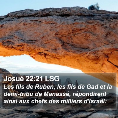 Josué 22:21 LSG Bible Verse Image